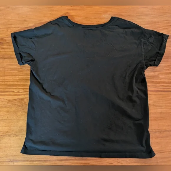Lou & Grey Supima Cotton Black Tee Size L - Picture 2 of 6